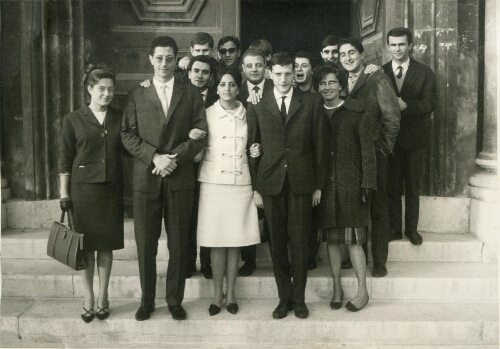 Mariage civil de Guy et Clarisse Albala à Marseille décembre 1963.